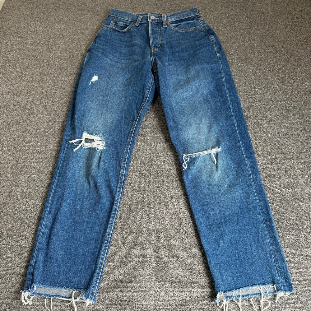Old Navy Extra High-Rise Curvy Ski-Hi Straight Jeans Women's Size 4 Medium Wash
